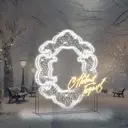 Светящаяся электрическая фигура Эйджи 852365 С Новым годом! разноцветный