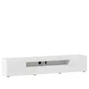 Тумба под телевизор Любимый дом Бруклин 200х36х36.6 см ЛДСП цвет белый глянец