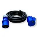 Удлинитель-шнур Itok i-CONNECT-PRO-SUS-KG-340-VR-220-3-44-15 3x4 15 м 1 розетка 7000 Вт с заземлением IP44 цвет синий/серый/черный