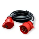 Удлинитель-шнур Itok i-CONNECT-PRO-SUS-KG-340-VR-380-5-44-15 5x4 15 м 1 розетка 20000 Вт с заземлением IP44 цвет красный/серый/черный