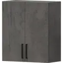 Навесной шкаф Алькона Парма 60x67.5x28.6 см ЛДСП цвет серый