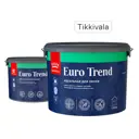 Краска для стен и обоев Tikkurila Euro Trend моющаяся матовая прозрачная база C 9 л