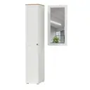 Комплект мебели для прихожей Mobi Остин пр-12-бз 100x230x59 см ЛДСП цвет белый шагрень/дуб крафт золотой