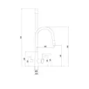 Смеситель для кухни Fmark FS1062-A04-LM гибкий излив 19 см цвет хром, серый