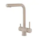 Смеситель для кухни Fmark FS1362S-LM поворотный излив 29.5 см цвет песочный