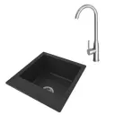 Мойка для кухни врезная Teymi Helmi F01536 50.5x57 см глубина чаши 20 см литьевой мрамор цвет бежевый