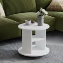 Журнальный столик круглый Трия 50x50 см белый