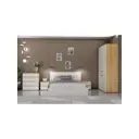 Спальный гарнитур Сима-ленд Лора 80x200 см ЛДСП цвет дуб крафт золотой/белый