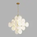 Люстра подвесная Moderni 8320/8 8 ламп 16 м² цвет золотистый/белый