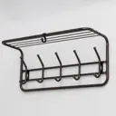 Крюк настенный Зми 21x28x60 см 10 крючков цвет коричневый