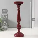 Подсвечник Сима-ленд Колонна цветочная 10x37 см цвет бордо