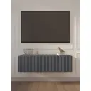 Тумба под телевизор Сима-ленд Lines MTV4-MA 30х115х31 см ЛДСП цвет графит