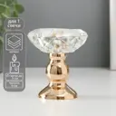 Подсвечник Сима-ленд Фигурный d= 5 см золото 8x9 см