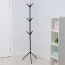 Вешалка напольная Ladom 9556930 46x37x170 см пластик цвет черный