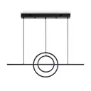 Светильник подвесной светодиодный Freya Dan Fr6240pl-l40b 7 м² нейтральный белый свет цвет черный