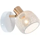 Спот поворотный Reluce 05952-0.8-01 wh+fgd 1 лампа E14 3 м² цвет белый