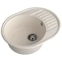 Мойка для кухни Granfest 48x61.7 см глубина чаши 18 см искусственный камень цвет белый