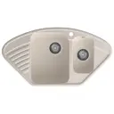 Мойка для кухни Granfest 49.7x92.7 см глубина чаши 18 см искусственный камень цвет белый