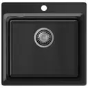 Мойка для кухни Granfest 50x51 см глубина чаши 20 см искусственный камень цвет черный