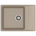 Мойка для кухни Granfest LV-660L песочный 50x66 см глубина чаши 20 см искусственный камень цвет песочный