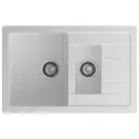 Мойка для кухни Granfest 49.5x76.5 см глубина чаши 20 см искусственный камень цвет белый
