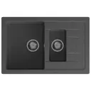 Мойка для кухни Granfest 49.5x76.5 см глубина чаши 20 см искусственный камень цвет графит