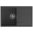 Мойка для кухни Granfest 49.5x77 см глубина чаши 20 см искусственный камень цвет графит