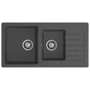 Мойка для кухни Granfest 50.3x97.7 см глубина чаши 20 см искусственный камень цвет графит