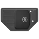 Мойка для кухни Granfest 49x79 см глубина чаши 20 см искусственный камень цвет графит