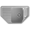 Мойка для кухни Granfest 49x79 см глубина чаши 20 см искусственный камень цвет серый