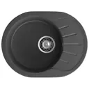 Мойка для кухни Granfest 44.5x57.9 см глубина чаши 20 см искусственный камень цвет графит