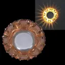 Светильник точечный встраиваемый Reluce 22004-9.0-001pl mr16+led3w tea под отверстие 60 мм GU5.3 цвет хром/белый/коричневый