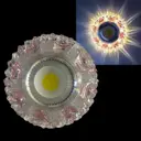 Светильник точечный встраиваемый Reluce 42064-9.0-001pl mr16+led3w cl-pk под отверстие 60 мм GU5.3 цвет прозрачный/розовый