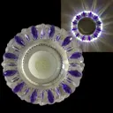 Светильник точечный встраиваемый Reluce 42112-9.0-001pl mr16+led3w cl-pp+mix под отверстие 60 мм GU5.3 цвет прозрачный/фиолетовый