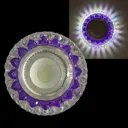 Светильник точечный встраиваемый Reluce 42205-9.0-001pl mr16+led3w cl-pp+mix под отверстие 60 мм GU5.3 цвет прозрачный/фиолетовый