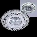 Светильник точечный встраиваемый Reluce 59502-9.0-001mn mr16+led3w bk под отверстие 65 мм GU5.3 цвет хром/прозрачный/черный