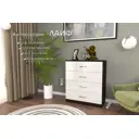 Комод Furnistyle 10719 4 ящика 80x40x90 см ЛДСП цвет разноцветный