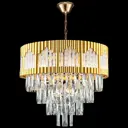 Люстра подвесная Reluce 02145-0.4-08 fgd 8 ламп 24 м² цвет золото