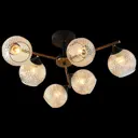 Люстра на штанге ReLuce 11341-0.3-06 gold bronze+bk 6 ламп 18 м² цвет черный