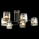 Люстра потолочная ReLuce 04723-0.3-06 6 ламп 18 м² цвет черный