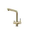 Смеситель для кухни Sancos SC4015BG 27 см выдвижной излив цвет брашированное золото