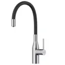 Смеситель для кухни OMOIKIRI Yatomi 2 Plus BN-BL с подключением фильтра и гибким изливом/нержавеющая сталь/черный шланг