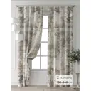 Комплект штор Comfy way Форнерс - 806 - 240 см CW709806240-240 на шторной ленте 240x150 см цвет бежевый