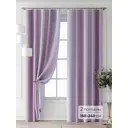 Комплект штор Comfy way Форнерс - 904 - 240 см CW709904240-240 на шторной ленте 240x150 см цвет фиолетовый