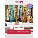 Фотообои флизелиновые Первое ателье Гитарная стена 500x250 см