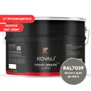 Грунт-эмаль по металлу 3 в 1 Kovali полуглянцевая цвет кварцевая серая RAL 7039 10кг