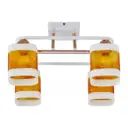 Люстра потолочная Arte Milano Amalfi-322008 322008/4 wh+fg 4 лампы 8 м² цвет золото