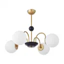 Люстра на штанге Arte Milano Am-napoli 312066/d700/4 bs/bk 4 лампы 8 м² цвет латунь