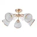 Люстра потолочная Arte Milano Napoli-6966 336966/5 fgd 5 ламп 10 м² цвет золото