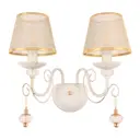 Настенный светильник Arte Milano AM347620 80Вт E14 белый 347620/2W WT+G